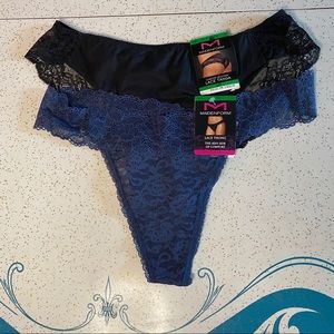 NWT - 2 pairs of maidenform lace underwear